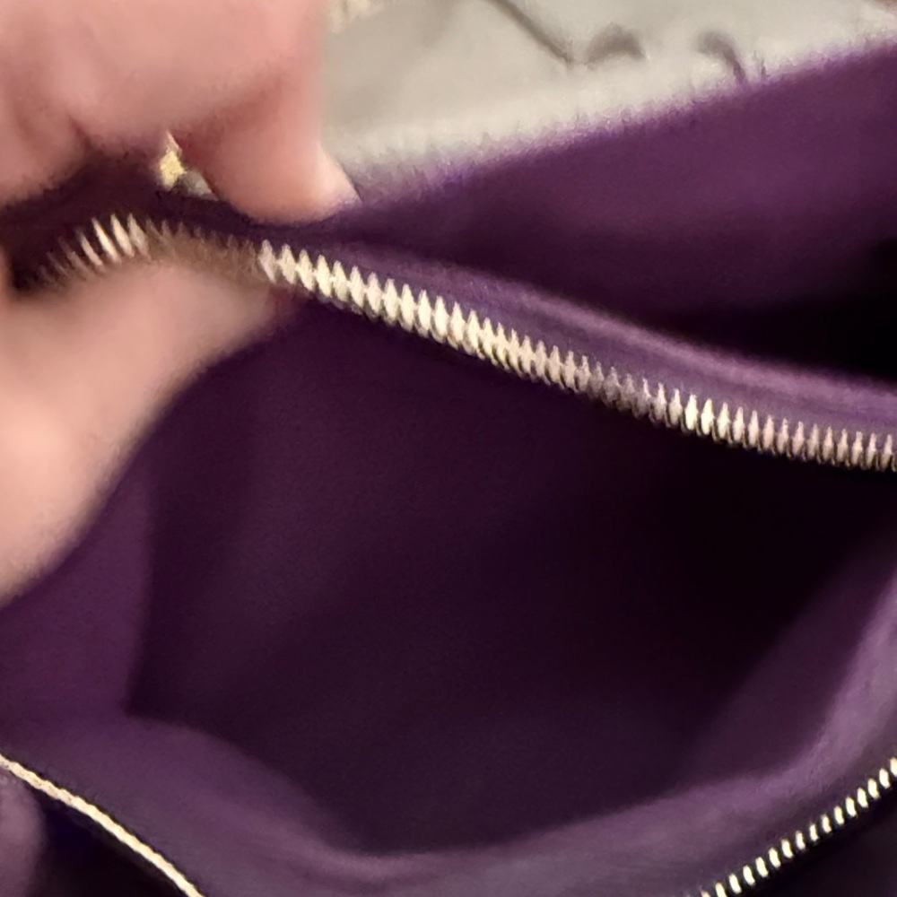 YSL Muse Two Top handle bag. Gray and Purple - Picture 10 of 12